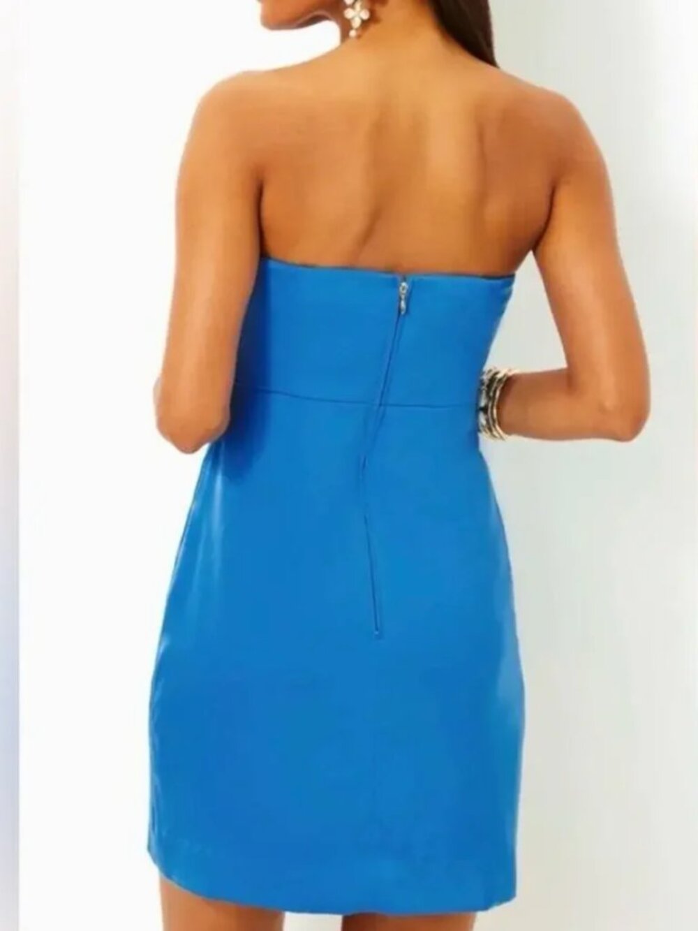 NWT Lilly Pulitzer Carlynn Strapless Satin Bow Dress Sz 14 - Picture 2 of 11